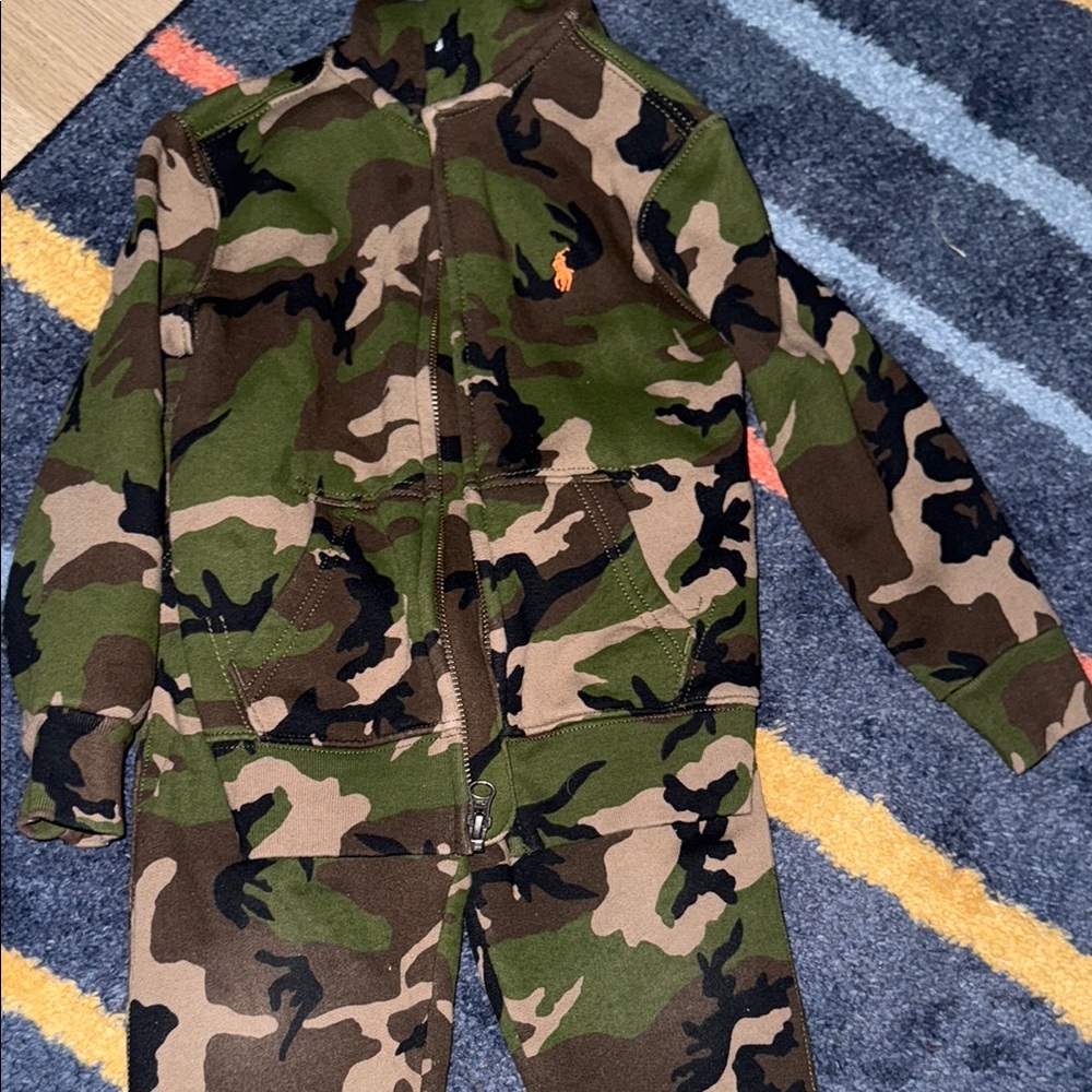 Polo by Ralph Lauren Kids Camo Jacket - Green and Brown